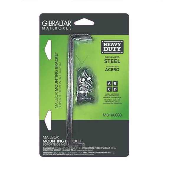 7.875 in. Steel Mounting Hardware, Silver