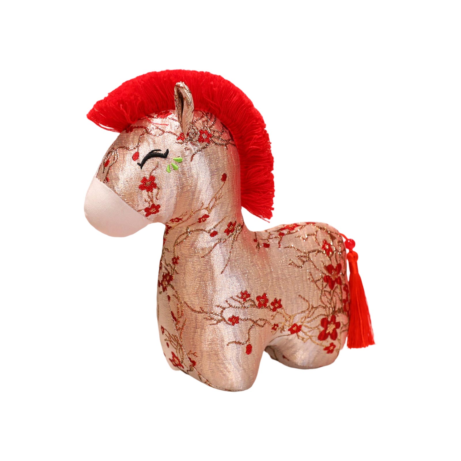 7.87Inch Cute Chinese Horse Stuffed Animals Plush for Birthday Easter 2026 New Year Zodiac Blessing Souvenir MascotGifts, Easter Basket Stuffers