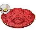thumbnail image 1 of 7.87in Square Plastic Fruit Plate – Lightweight & Unbreakable Snack Tray for Coffee Table, Living Room, Parties & Outdoor Use – Glossy Decorative Candy Dish, 1 of 6