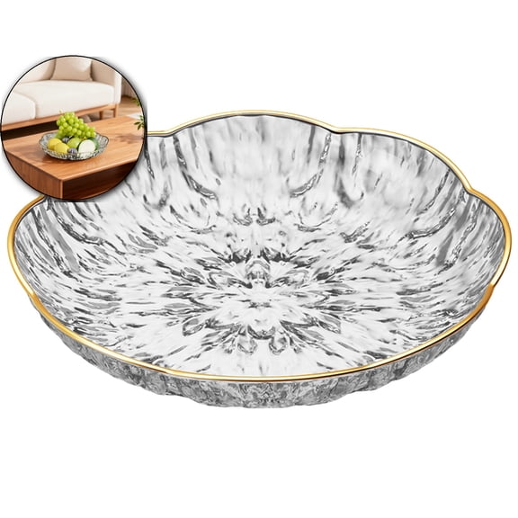 7.87in Square Plastic Fruit Plate – Lightweight & Unbreakable Snack Tray for Coffee Table, Living Room, Parties & Outdoor Use – Glossy Decorative Candy Dish
