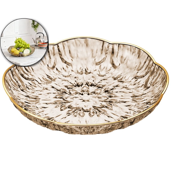 7.87in Square Plastic Fruit Plate – Lightweight & Unbreakable Snack Tray for Coffee Table, Living Room, Parties & Outdoor Use – Glossy Decorative Candy Dish
