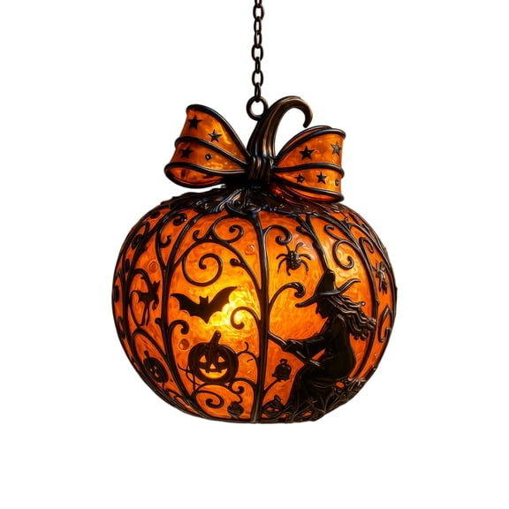 7.87inch Halloween Double-Sided Pumpkin Catcher, 2D Acrylic Shaped Decorative Sign, Spooky Ornament for Home Indoor Party Display