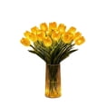 thumbnail image 1 of 7.87x13.39in LED Tulip Night Light Table Lamp, 15-Stem Realistic PU Artificial Flower Vase Decor, Warm Glow Bedroom Bedside Living Room Gift, 1 of 6