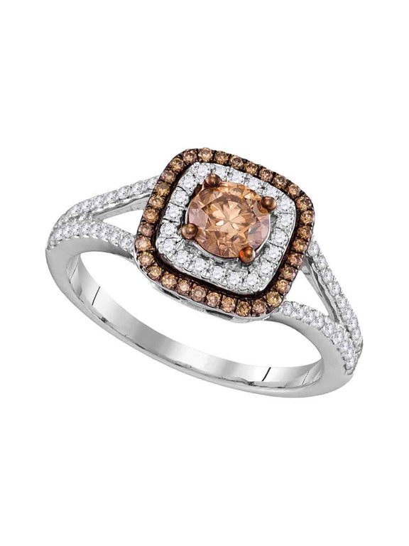 7/8CTW-DIA FASHION BROWN RING