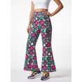 thumbnail image 1 of 7-8Y Girls Colored Flared Pants Digital Print Trousers Slim-Fit Wide Leg Flare for Spring Summer Autumn, 1 of 6