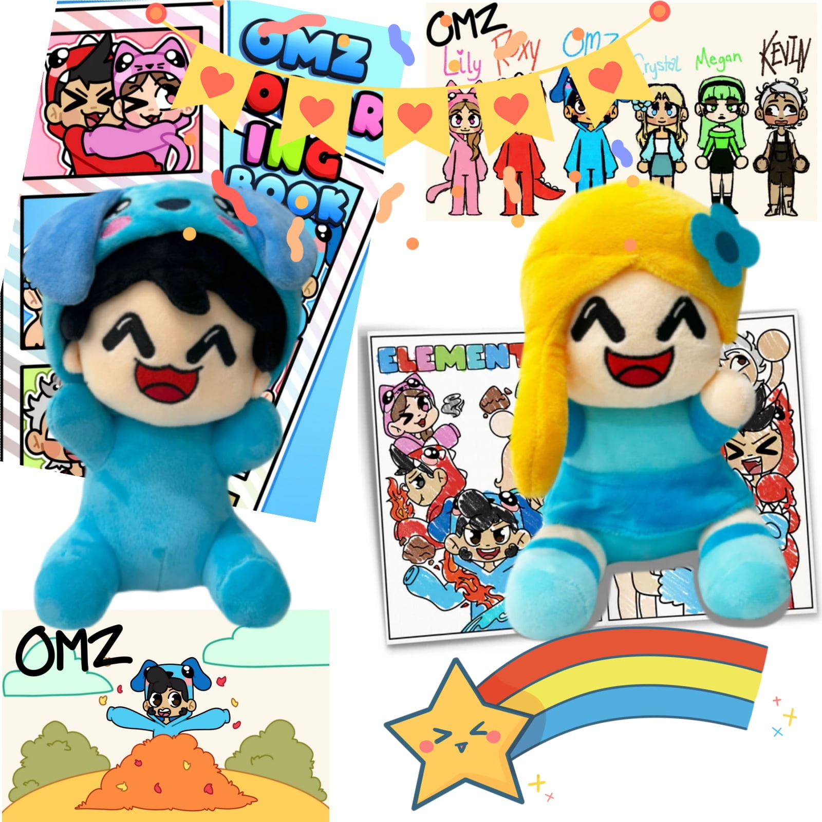 7.8in Omz Plush Toys, Omz Crew Plushies, Omz Plush Game Players, Soft ...