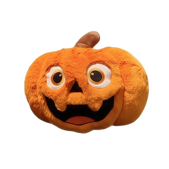 7.8in Pumpkin Plush Toy – Halloween Decor Stuffed Animal, Soft Birthday Gift, Party Favor for Holiday Celebration