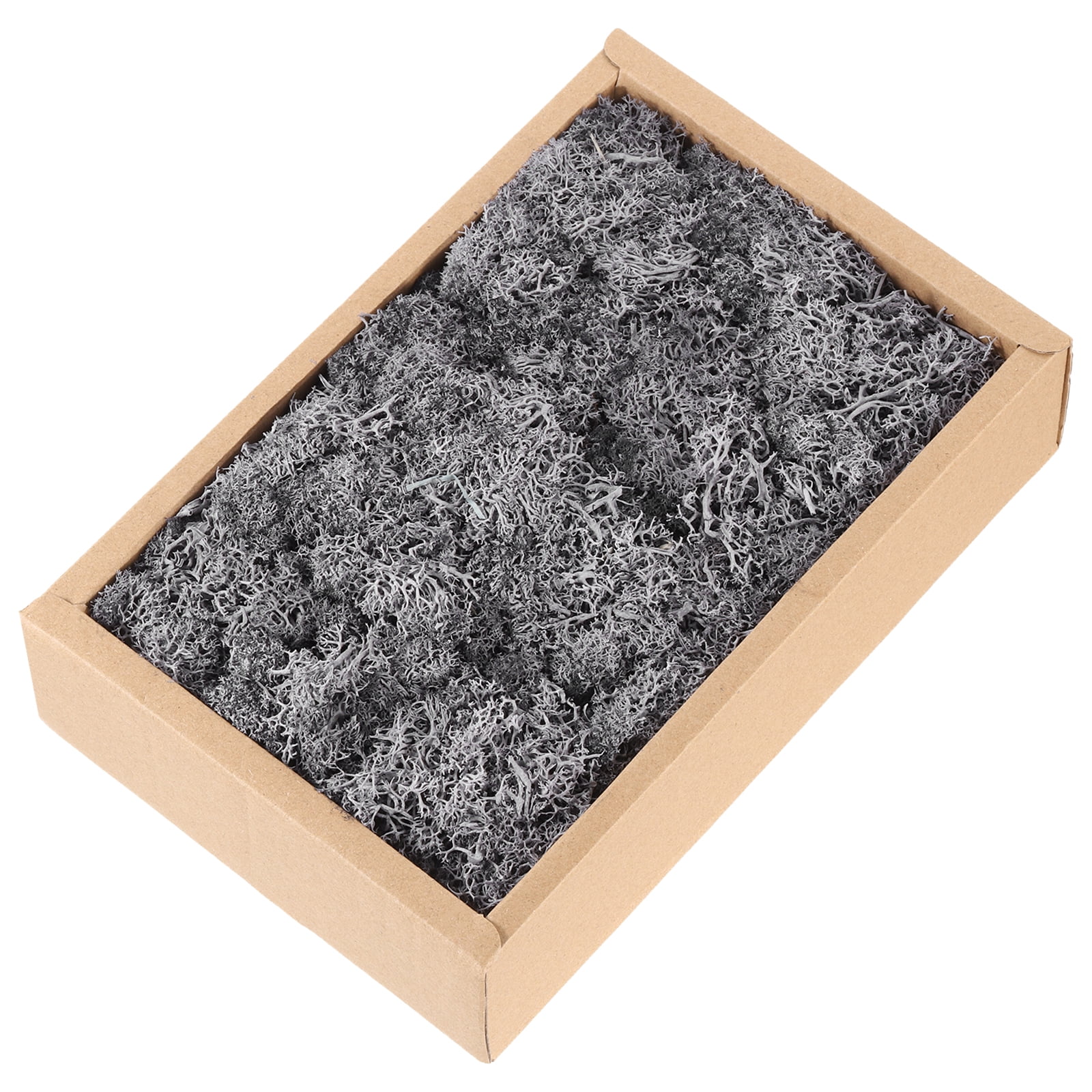 Uxcell 7.8oz Preserved Reindeer Moss Grey Decorative Artificial Fake Moss
