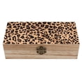 thumbnail image 1 of 7.9×2.3 In Wooden Boxes Durable Easy To Use Dustproof Prevent Slippery Delicate And Cabinet Animal Leopard Pattern (2), 1 of 8