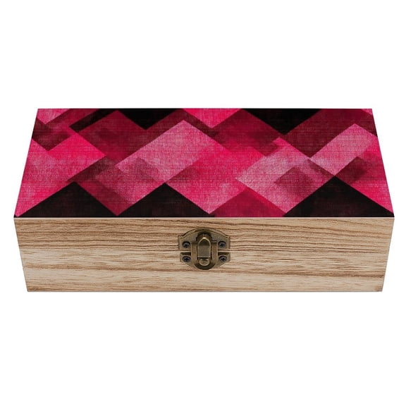 7.92.3 In Wooden Boxes Durable Easy To Use Dustproof Prevent Slippery Delicate And Cabinet Argyle Plaid Magenta_1