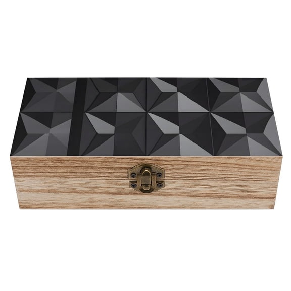7.92.3 In Wooden Boxes Durable Easy To Use Dustproof Prevent Slippery Delicate And Cabinet Dark Gray Geometric Patterns_1 (2)