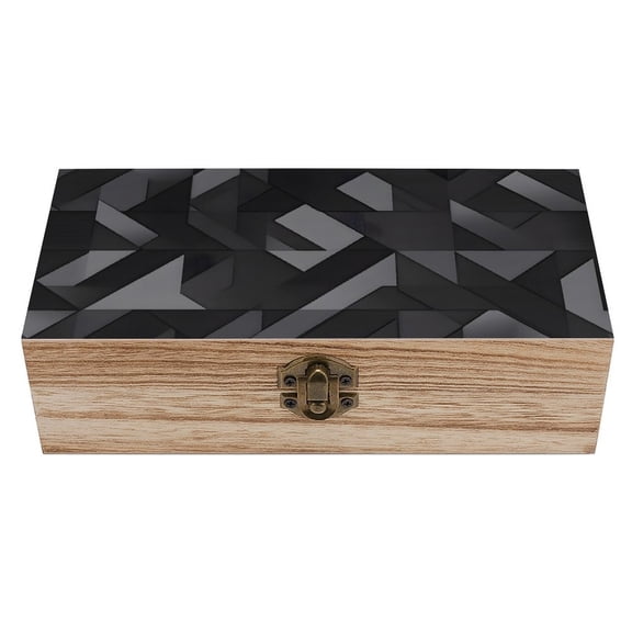 7.92.3 In Wooden Boxes Durable Easy To Use Dustproof Prevent Slippery Delicate And Cabinet Dark Gray Geometric Patterns_1 (3)