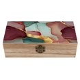 thumbnail image 1 of 7.9×2.3 In Wooden Boxes Durable Easy To Use Dustproof Prevent Slippery Delicate And Cabinet Deep Reddish-brown Green Golden Marble, 1 of 8