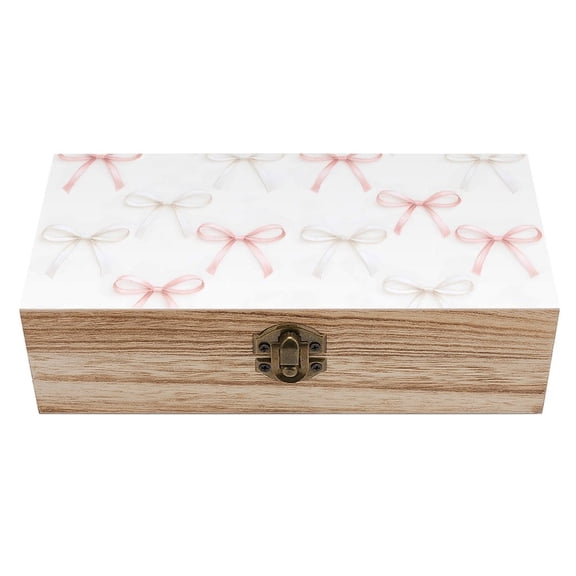7.92.3 In Wooden Boxes Durable Easy To Use Dustproof Prevent Slippery Delicate And Cabinet Elegant Thin Pastel Satin Ribbon Bow Pattern