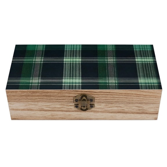 7.92.3 In Wooden Boxes Durable Easy To Use Dustproof Prevent Slippery Delicate And Cabinet Green Buffalo Plaid Check Tartan Scotland_1