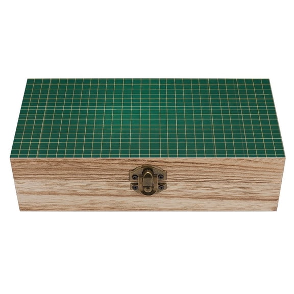 7.92.3 In Wooden Boxes Durable Easy To Use Dustproof Prevent Slippery Delicate And Cabinet Green Checkered Pattern