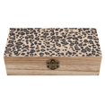 thumbnail image 1 of 7.9×2.3 In Wooden Boxes Durable Easy To Use Dustproof Prevent Slippery Delicate And Cabinet Leopard_3, 1 of 8