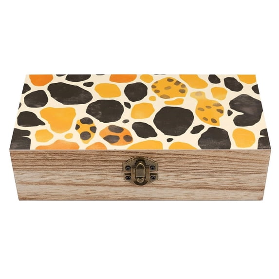 7.9×2.3 In Wooden Boxes Durable Easy To Use Dustproof Prevent Slippery Delicate And Cabinet Leopard_4