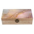 thumbnail image 1 of 7.9×2.3 In Wooden Boxes Durable Easy To Use Dustproof Prevent Slippery Delicate And Cabinet Lightpink White Gold Marble, 1 of 8