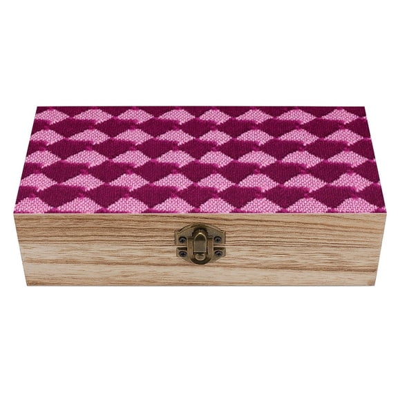 7.92.3 In Wooden Boxes Durable Easy To Use Dustproof Prevent Slippery Delicate And Cabinet Magenta Houndstooth_4