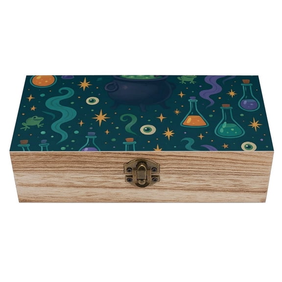 7.92.3 In Wooden Boxes Durable Easy To Use Dustproof Prevent Slippery Delicate And Cabinet Magical Potion Halloween Pattern