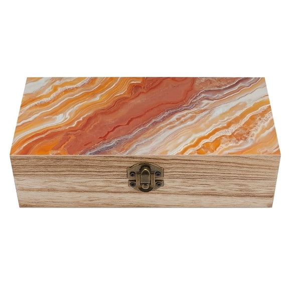 7.92.3 In Wooden Boxes Durable Easy To Use Dustproof Prevent Slippery Delicate And Cabinet OrangeRed Marble_3