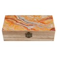 thumbnail image 1 of 7.9×2.3 In Wooden Boxes Durable Easy To Use Dustproof Prevent Slippery Delicate And Cabinet OrangeRed Marble_4, 1 of 8