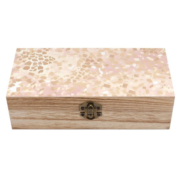 7.9×2.3 In Wooden Boxes Durable Easy To Use Dustproof Prevent Slippery Delicate And Cabinet Rose Gold Foil Leopard Print_12