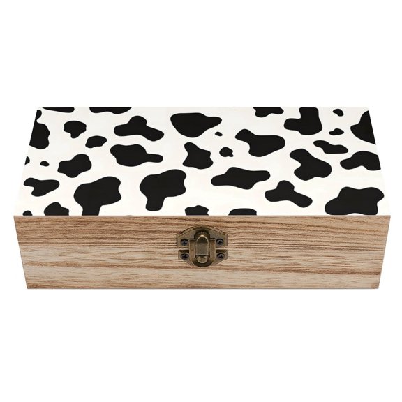 7.92.3 In Wooden Boxes Durable Easy To Use Dustproof Prevent Slippery Delicate And Cabinet Simple Cow Print Pattern, Vector Art Style_1