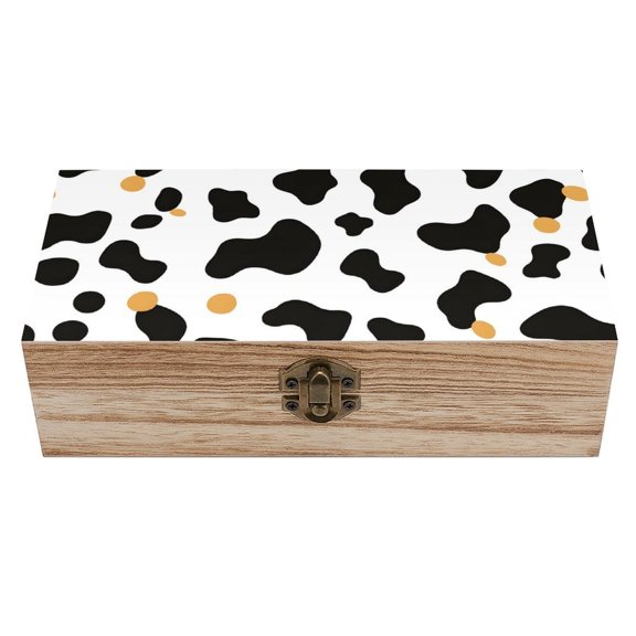 7.92.3 In Wooden Boxes Durable Easy To Use Dustproof Prevent Slippery Delicate And Cabinet Simple Cow Print Pattern, Vector Art Style_2