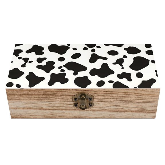 7.92.3 In Wooden Boxes Durable Easy To Use Dustproof Prevent Slippery Delicate And Cabinet Simple Cow Print Pattern, Vector Art Style_3