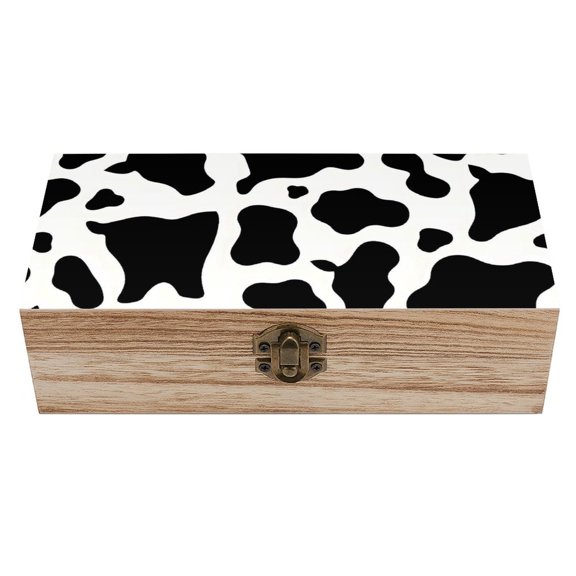 7.92.3 In Wooden Boxes Durable Easy To Use Dustproof Prevent Slippery Delicate And Cabinet Simple Cow Print Pattern, Vector Art Style_4