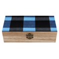 thumbnail image 1 of 7.9×2.3 In Wooden Boxes Durable Easy To Use Dustproof Prevent Slippery Delicate And Cabinet SlateBlue Buffalo Plaid Check Tartan Scotland_3, 1 of 8