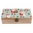 thumbnail image 1 of 7.9×2.3 In Wooden Boxes Durable Easy To Use Dustproof Prevent Slippery Delicate And Cabinet Whimsical Santa Pattern, 1 of 8