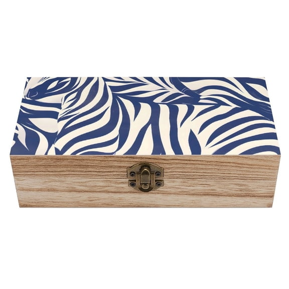 7.92.3 In Wooden Boxes Durable Easy To Use Dustproof Prevent Slippery Delicate And Cabinet Zebra Print Style SteelBlue_1
