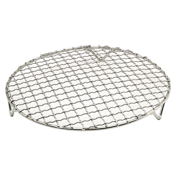7..9 in / 20 cm Round Air Fryer Rack, Stainless Steel Air Fryer Grill Rack with Feet, Fine Mesh Air Fryer Accessories for Grilling, Roasting, Drying, Cooking, and Steaming