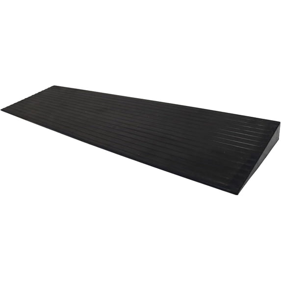 Divesting Ramp Table 7.9 * 35.4 * 1.6 inch Non-Slip Solid Rubber Threshold Ramp Power ...