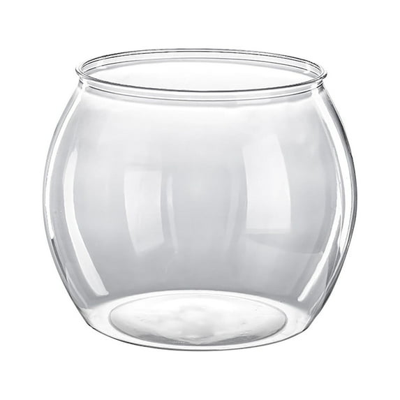 7.9*6.7 inch Clear Fish Tank ContainerPlastic Fish Tank Decor EcosystemTabletop Fish Bowl OrnamentFish Bowls Aquarium Essentials