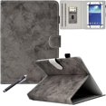 thumbnail image 1 of 7.9-8.5 inch Universal Tablet Case, Newshine PU Leather Stand Cover for 7.9'' iPad Mini 1/2/3/4, Galaxy Tab A 8.0, Amazon Kindle Fire HD 8 and Other 8.0'' Models, DC-Gray, 1 of 13
