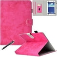 thumbnail image 1 of 7.9-8.5 inch Universal Tablet Case, Newshine PU Leather Stand Cover for 7.9'' iPad Mini 1/2/3/4, Galaxy Tab A 8.0, Amazon Kindle Fire HD 8 and Other 8.0'' Models, DC-Rose, 1 of 16