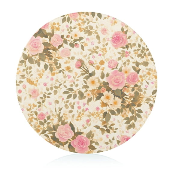 7.9 In Circular Cutting Board Is Not Easy To Have A Scar Easily Dried Small Volume Light Weight And Convenient Carrying Rose Gold Foil Leopard Print_1