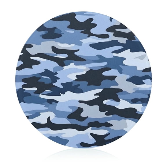 7.9 In Circular Cutting Board Is Not Easy To Have A Scar Easily Dried Small Volume Light Weight And Convenient Carrying Vector Camouflage Pattern Blue_4