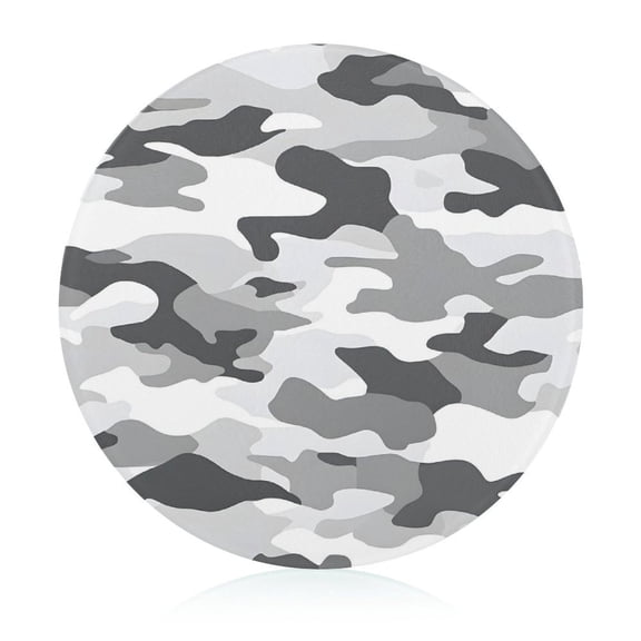 7.9 In Circular Cutting Board Is Not Easy To Have A Scar Easily Dried Small Volume Light Weight And Convenient Carrying Vector Camouflage Pattern Gray_2