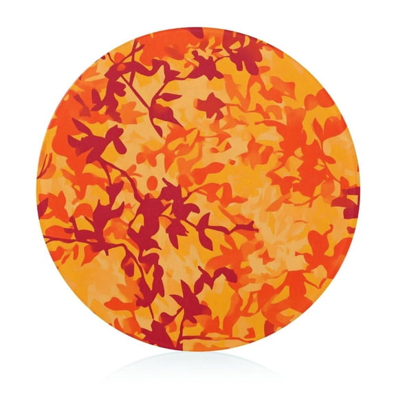 7.9 In Circular Cutting Board Is Not Easy To Have A Scar Easily Dried Small Volume Light Weight And Convenient Carrying Vector Camouflage Pattern Orange Red_3