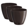 7.9" DECO Self Watering Pots for Indoor Plants in SHADE (SET of 3