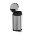 thumbnail image 1 of 7.9 Gallon 30 Liter Trash Can, Round Step On Kitchen Trash Can, Stainless Steel Fingerprint-Proof Garage Can, 1 of 7