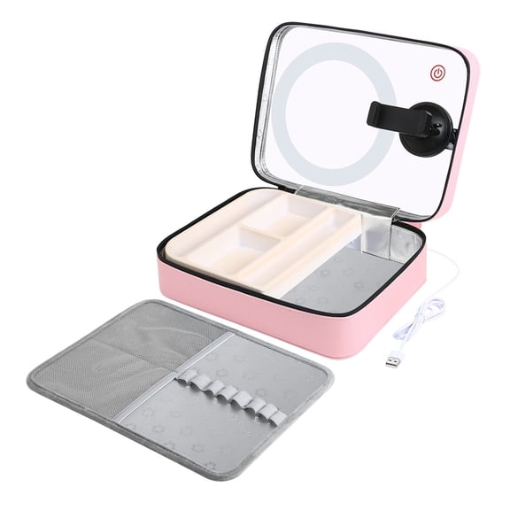 7.9 Inch 3 Modes Touch Adjustable Ring Light Multifunctional Live Broadcast Makeup Cosmetic Storage Box Bag ,Easy to Use