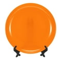 thumbnail image 1 of 7.9 Inch Art Plate Hanging Decorative Plate with Display Stand for DIY Handmade Material Mosaic Base Production Orange, 1 of 5