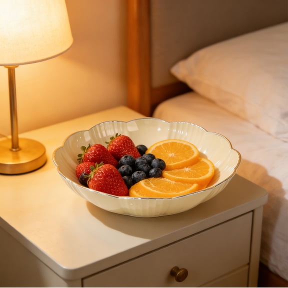 7.9 Inch Plastic Fruit Plates Set, 20cm Square Beige/Rose Gold/Clear/Green Snack Trays for Living Room, Coffee Table, Party & Home Decor