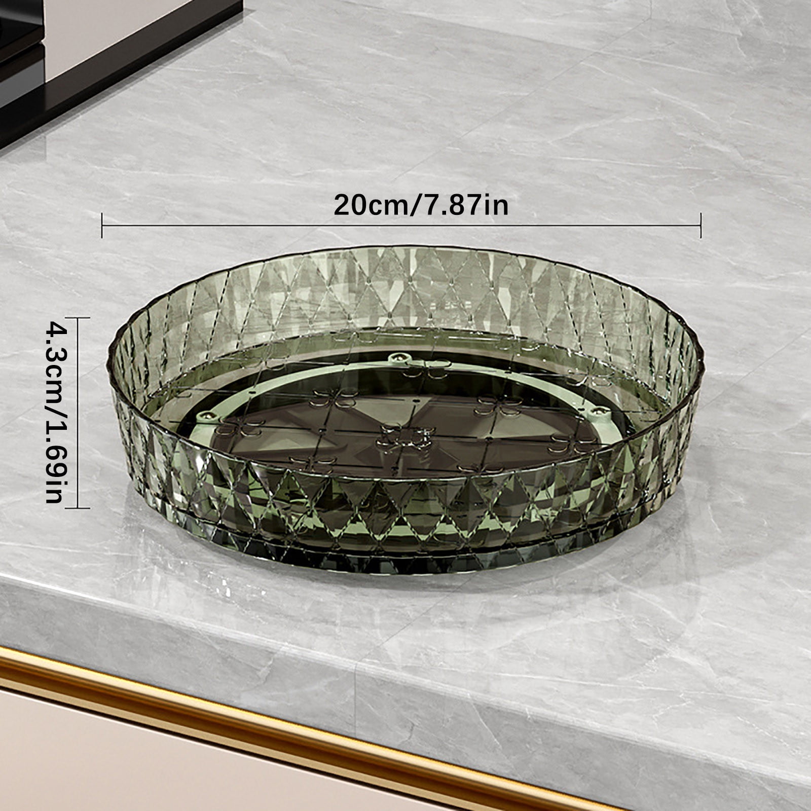 7.9 Inch Rotating Spice Rack - Multifunctional Plastic Turntable for ...